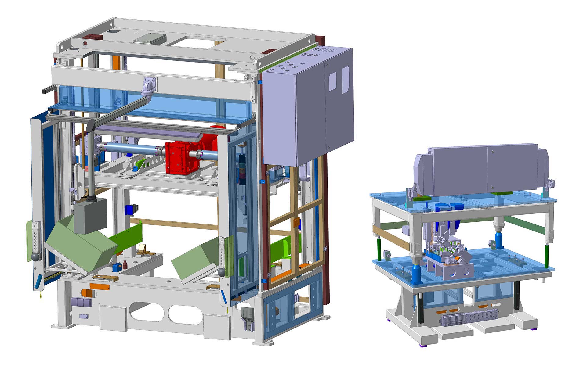 Montage Umbuganlage Verinno Pressensystem Bearbeitung Verkleidungen Lehnen Interieurbauteile